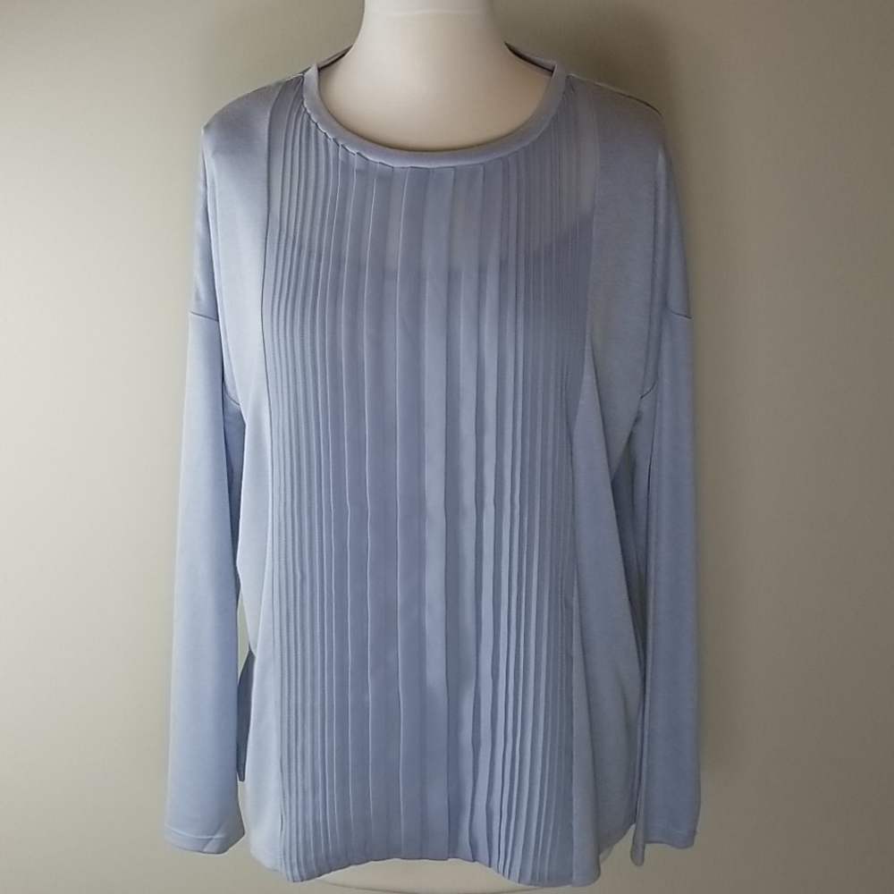 H by Halston Pleated Top